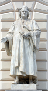 Statue von Donato Bramante, italienischer Maler und Architekt, Wien, Österreich