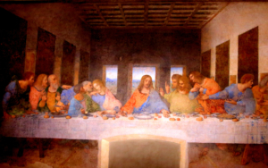 Das letzte Abendmahl (italienisch: L’Ultima Cena), aufbewahrt im Dominikanerkloster Santa Maria delle Grazie, Mailand, Bildnachweis:  maxbrux / Shutterstock.com