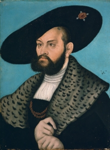 Albrecht von Brandenburg-Ansbach, Bildnis von Lucas Cranach d. Ä., Bildlizenz: gemeinfrei
