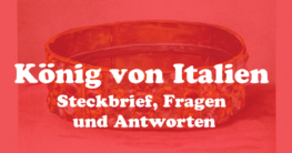 König von Italien Steckbrief