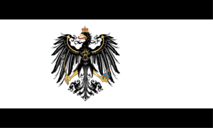Preußische Flagge mit preußischen Adler