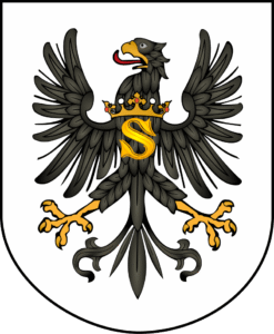 Wappen des Herzoglichen Preußen, Bildnachweis: By Bastianow - Own work, Public Domain, https://commons.wikimedia.org/w/index.php?curid=1395285, keine Änderungen vorgenommen