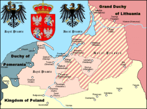 Karte von Polnisch Preußen (1453 - 1772), welches bis zur Teilung Polens bestand, Bildnachweis: <a href="http://creativecommons.org/licenses/by-sa/3.0/" target="_blank">CC BY-SA 3.0,</a> https://commons.wikimedia.org/w/index.php?curid=604603
