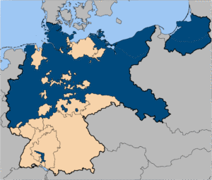 Preußen nach 1918, Bildnachweis: Von User:52 Pickup - Based on map data of the IEG-Maps project (Andreas Kunz, B. Johnen and Joachim Robert Moeschl: University of Mainz) - http://www.ieg-maps.uni-mainz.de, <a href="https://creativecommons.org/licenses/by-sa/2.5" target="_blank">CC BY-SA 2.5</a>, https://commons.wikimedia.org/w/index.php?curid=1441342, keine Änderungen vorgenommen