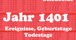 Jahr 1401 Ereignisse Geboren Gestorben