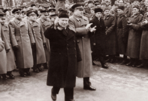 Nikita Chruschtschow zu Besuch in Potsdam (DDR) am 22. Jan. 1963, Bildnachweis: Antares_NS / Shutterstock.com