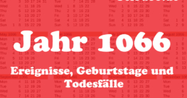 Jahr 1066 Ereignisse Geburtstage Todesfälle