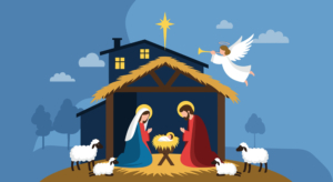 Jesu Geburt in der Krippe von Bethlehem