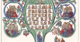 Stammbaum Jesu, Darstellung aus dem Hortus Deliciarum der Herrad von Landsberg (um 1180), Bildnachweis: lizenzfrei, keine Änderungen vorgenommen