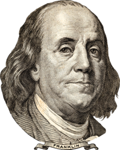 Porträt von Benjamin Franklin