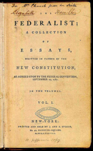 Titelblatt The Federalist, 1788, Bildnachweis: gemeinfrei - keine Änderungen