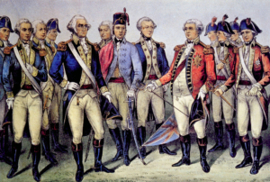 General George Washington nimmt die Kapitulation von General Charles Cornwallis nach der Schlacht von Yorktown entgegen