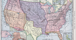 Ausdehnung der USA im Jahr 1783 (Nur der Osten gehörte den USA, ehemalige britische Kolonien)