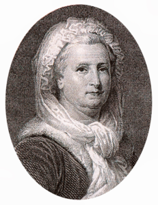 Porträt von Martha Washington, der ersten First Lady