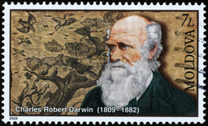 Charles Darwin Gedenkbriefmarke; Bildlizenz: Spatuletail / Shutterstock.com