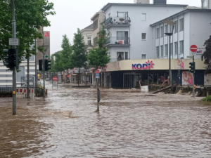 Hochwasser in Eschweiler am 15.07.2021, Bildnachweis: Haitani / Shutterstock.com