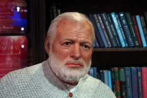 Ernest Hemingway Wachsfigurin Madame Tussauds Wachsfigurenkabinett in New York, Bildnachweis: John Arehart / Shutterstock.com