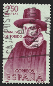 Francisco de Toledo Gedenkbriefmarke, Bildnachweis: Koray Olsen / Shutterstock.com
