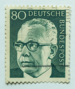 Gustav Heinemann Gedenkbriefmarke, Bildnachweis: aniejasin / Shutterstock.com