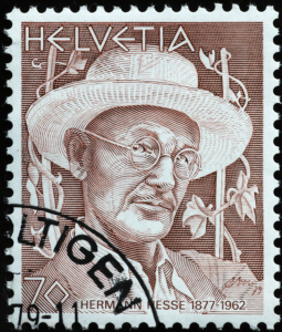 Hermann Hesse Gedenkbriefmarke, Bildnachweis: Spatuletail / Shutterstock.com