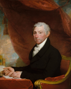 James Monroe, Ölgemälde von Gilbert Stuart, Bildnachweis: Everett Collection / Shutterstock.com