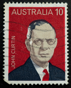 John Curtin Gedenkbriefmarke;Bildnachweis: CTR Photos / Shutterstock.com