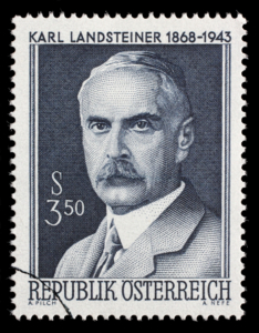 Karl Landsteiner Gedächtnisbriefmarke, Bildnachweis: Zvonimir Atletic / Shutterstock.com