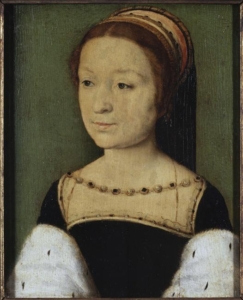 Madeleine de Valois, Bildnachweis: Von Corneille de Lyon - https://marieguiselorraine2015.com/2015/10/24/princess-magdalena-of-valois-king-james-v-stewarts-first-wife/, Gemeinfrei, https://commons.wikimedia.org/w/index.php?curid=2749465, keine Änderungen vorgenommen