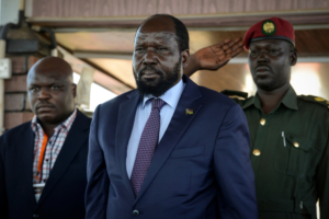 Salva Kiir Mayardit, erster Präsident des Südsudan, Bild von 2016, Bildnachweis: Richard Juilliart / Shutterstock.com
