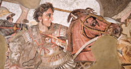 Alexander der Große bei der Schlacht von Gaugamela