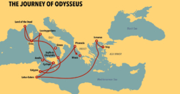 Route der Irrfahrten des Odysseus